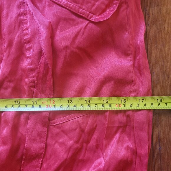 Red Satin J. Crew Pants, sz 4 - Picture 9 of 12